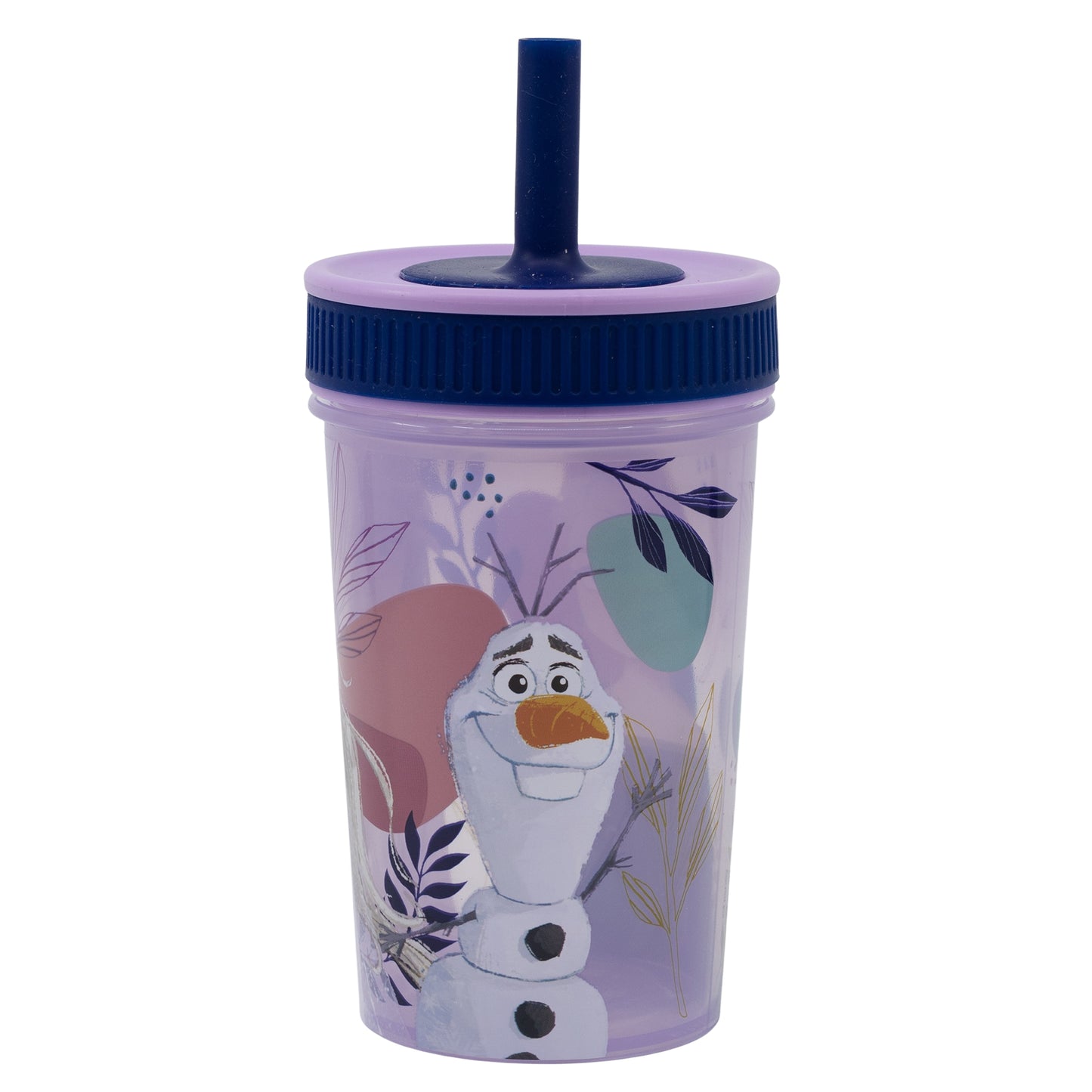 LEAK PROOF SILICONE STRAW TUMBLER 465 ML FROZEN TRUST THE JOURNEY