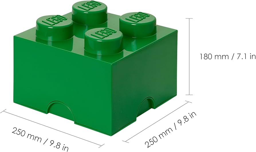 Lego storage brick 4 (multiple colours)