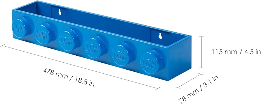 Lego book rack (multiple colours)