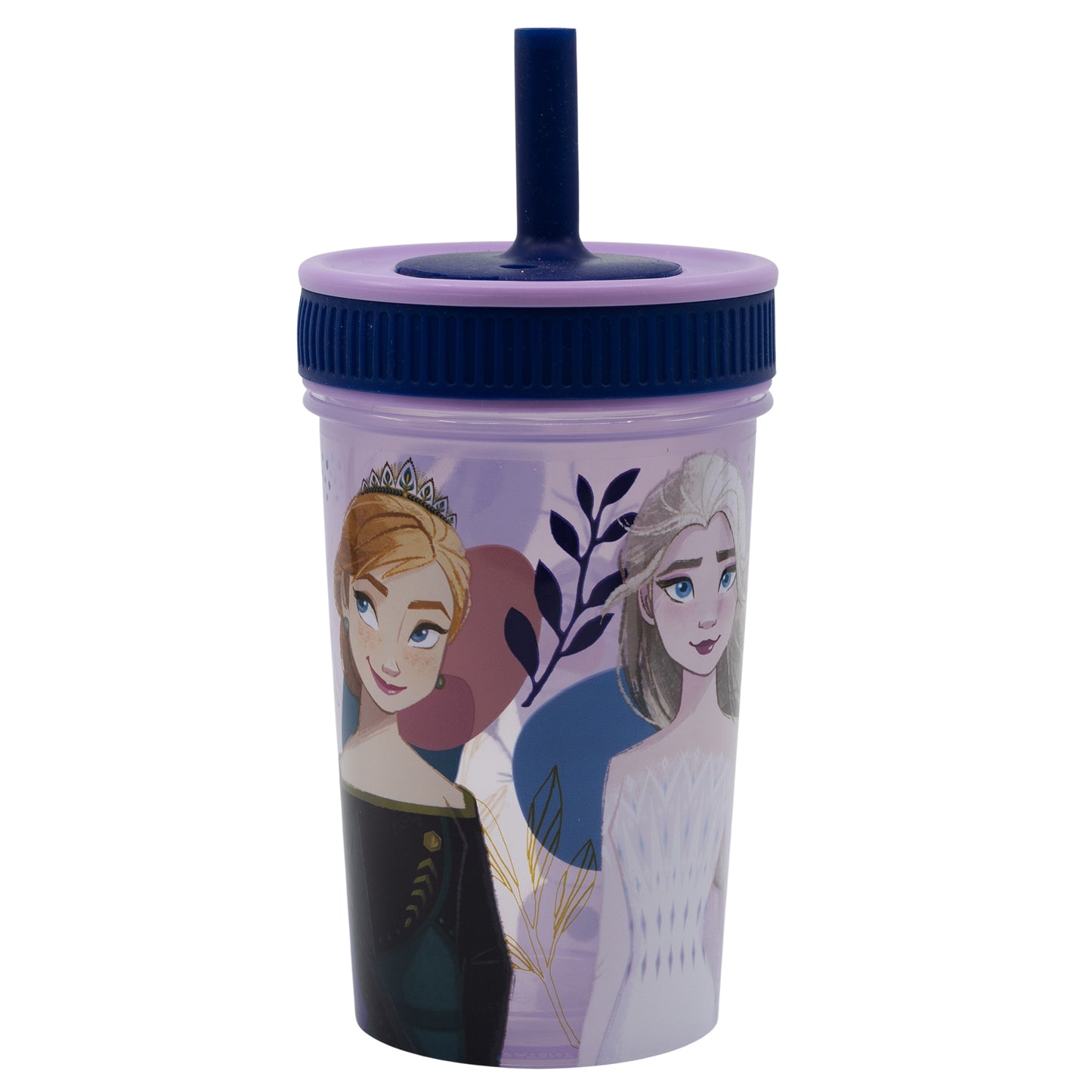 LEAK PROOF SILICONE STRAW TUMBLER 465 ML FROZEN TRUST THE JOURNEY