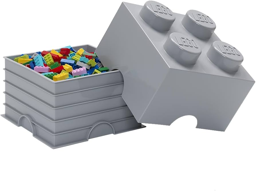 Lego storage brick 4 (multiple colours)
