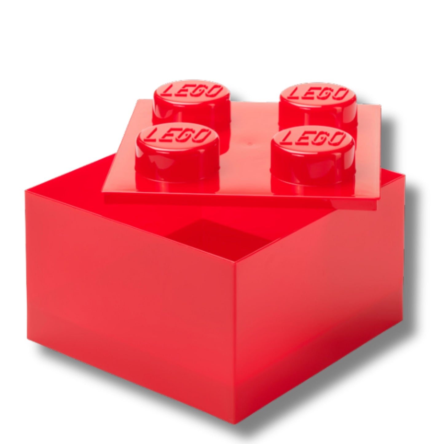 Lego storage brick 4 translucent (multiple colours)